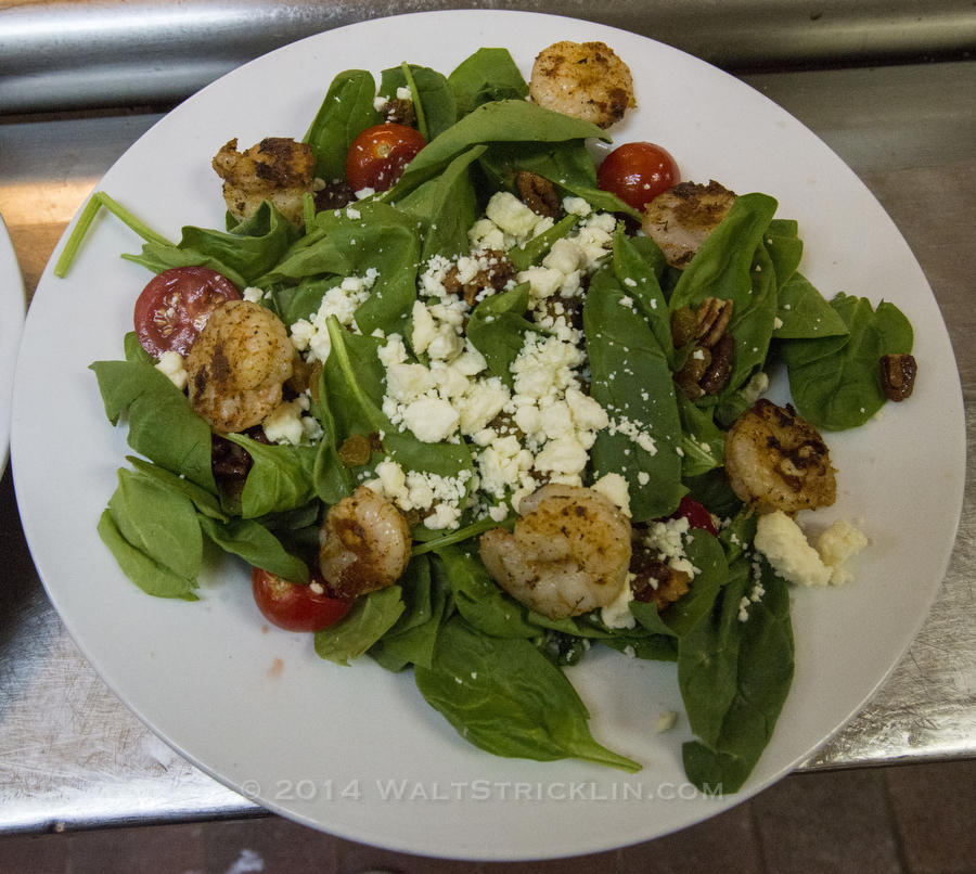 Shrimp salad at John's City Diner in downtown Birmingham.